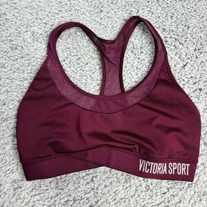 Victoria's Secret Sports Bra Womens Small Sheer Mesh Detail Crossover Front
